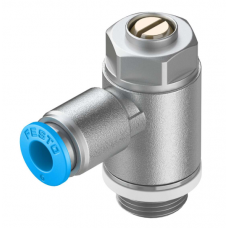 Дроссель с обратным клапаном Festo GRLA-1/4-QS-6-D Дроссель с обратным клапаном Festo GRLA-1/4-QS-6-D