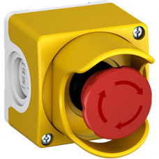 Пост кнопочный с защитным кожухом с кнопкой ГРИБОК, 2НЗ отп.вытягиванием (в сборе), 1SFA619821R2001 CEPY1-2001